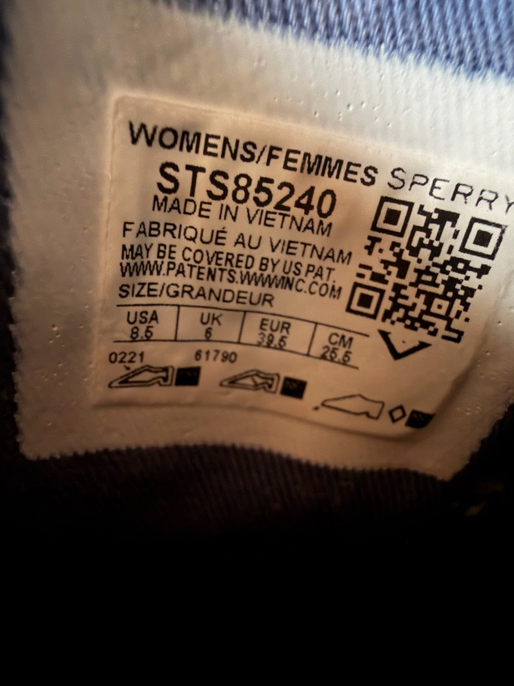 Sperry Light Blue Plaid Slip On Sneakers - Picture 11 of 11